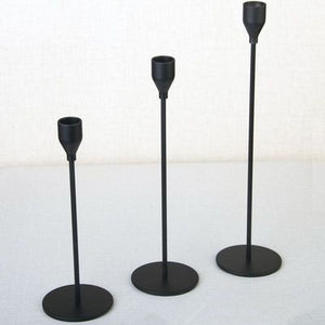 3Pcs Metal Candle Holders