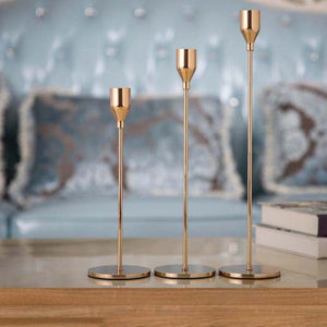 3Pcs Metal Candle Holders