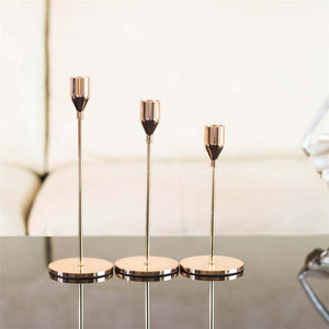 3Pcs Metal Candle Holders