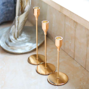 3Pcs Metal Candle Holders