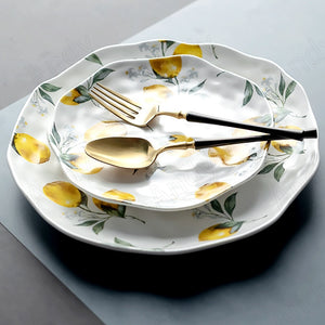 Ceramic Lemon Serving Plates