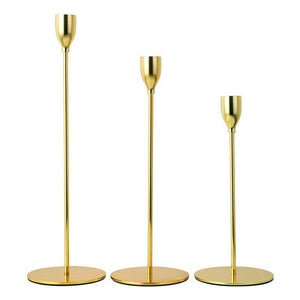 3Pcs Metal Candle Holders