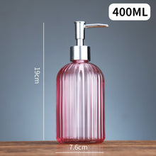 Load image into Gallery viewer, 400ml Glass Bottle Dispenser (S&amp;N) (LONG LEADTIME)
