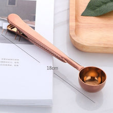 Load image into Gallery viewer, Two-in-one Stainless Steel Coffee Spoon &amp; Sealing Clip
