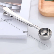 Load image into Gallery viewer, Two-in-one Stainless Steel Coffee Spoon &amp; Sealing Clip
